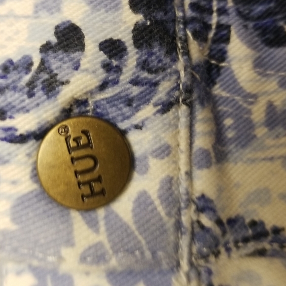 Hue blue and white leggings EUC size small - Picture 9 of 9